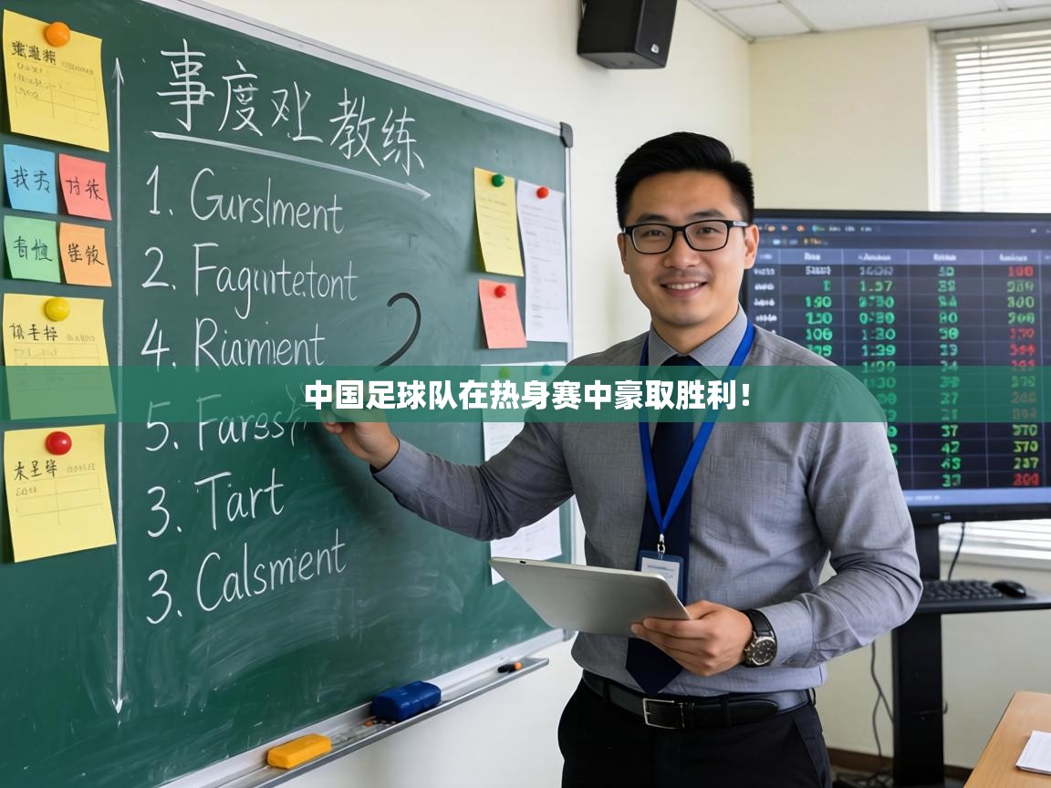 中国足球队在热身赛中豪取胜利！